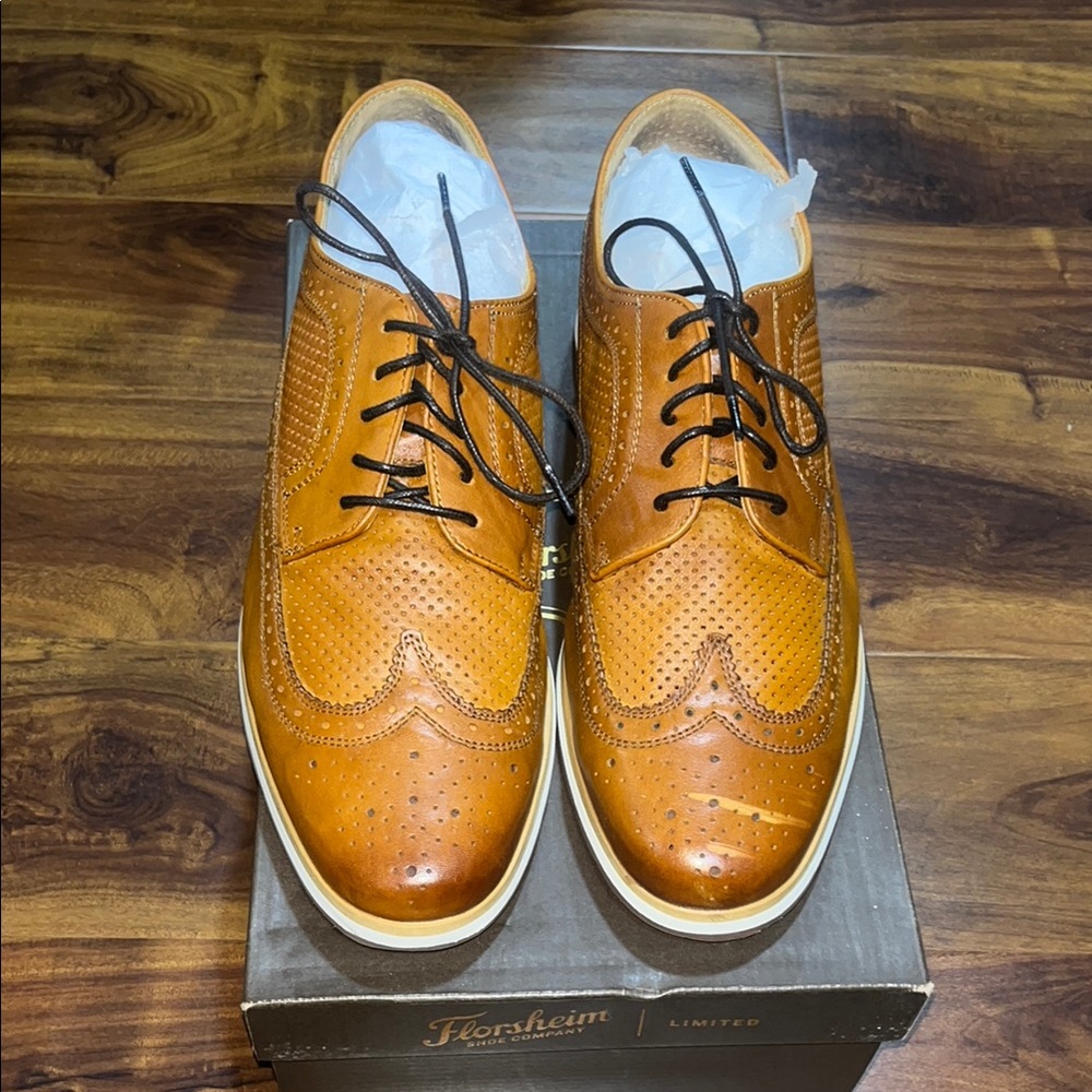 Florsheim Men's Tan Leather Dress Shoes